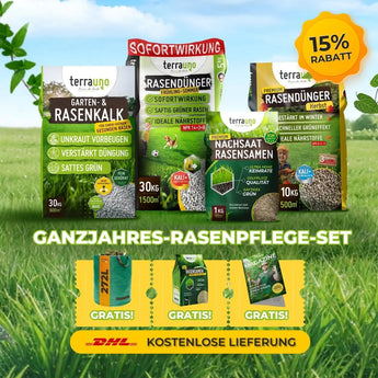 Ganzjahres Rasenpflege Set 500m² TerraUno