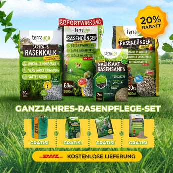 Ganzjahres Rasenpflege Set 1000m² TerraUno