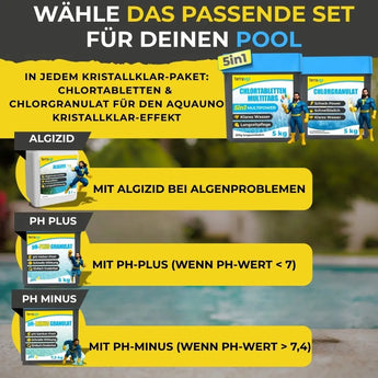 Kristallklar Paket Poolpflege Sets TerraUno