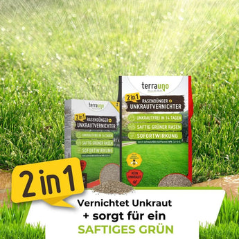 Rasendünger mit Unkrautvernichter TerraUno