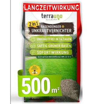 Rasendünger mit Unkrautvernichter TerraUno