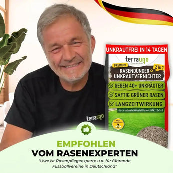 Rasendünger mit Unkrautvernichter TerraUno