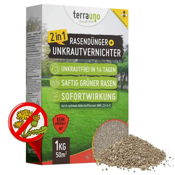Rasendünger mit Unkrautvernichter TerraUno