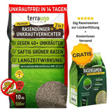 Rasendünger mit Unkrautvernichter 10 Kg+ TerraUno