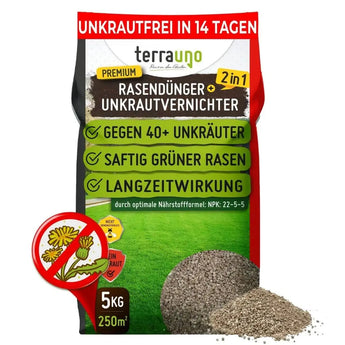 Rasendünger mit Unkrautvernichter TerraUno