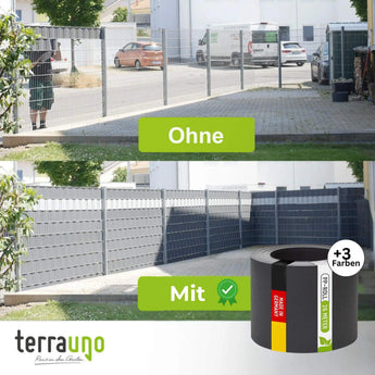 Sichtschutzstreifen | PP| Polypropylen | Lederoptik TerraUno