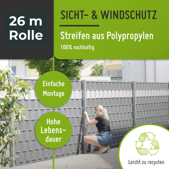 Sichtschutzstreifen | PP| Polypropylen Sichtschutz    TerraUno