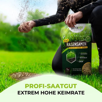 Rasensamen - Nachsaat, Reparatur und Neuanlage TerraUno