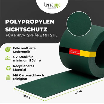 Sichtschutzstreifen | PP| Polypropylen | Lederoptik Product vendor