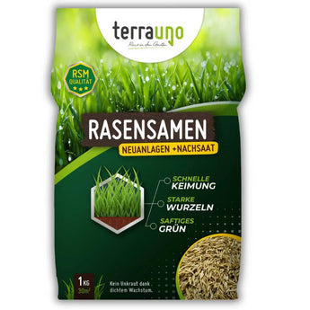Rasensamen - Nachsaat, Reparatur und Neuanlage TerraUno
