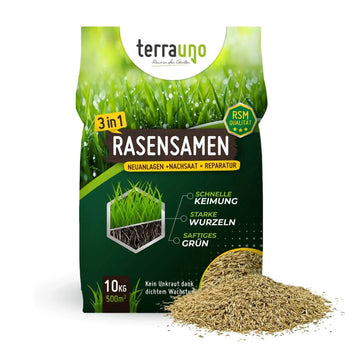 Rasensamen - Nachsaat, Reparatur und Neuanlage TerraUno