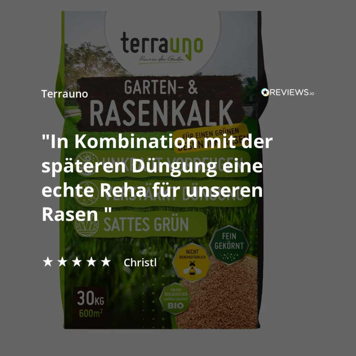 Kundenbewertung TerraUno Rasenkalk