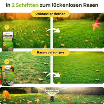 HERBST UNKRAUTVERNICHTER PAKET - Dünger, Unkrautvernichter & Samen Product vendor