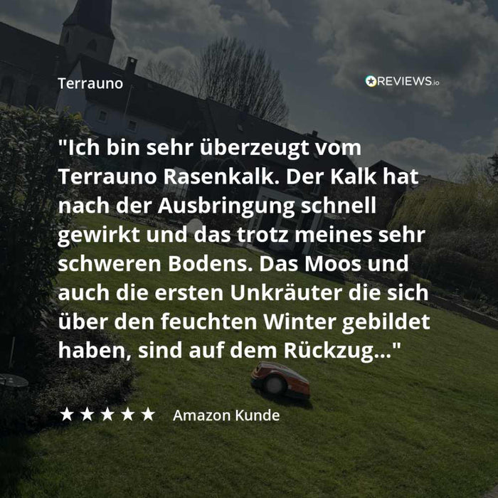 Kundenbewertung TerraUno Rasenkalk