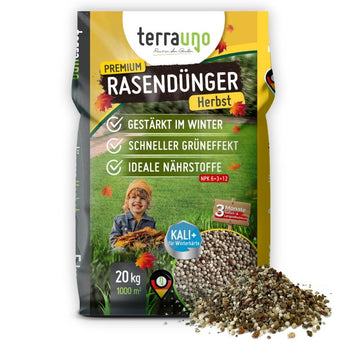 Premium - Herbst Rasendünger Rasendünger 20kg   TerraUno