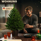 ArtiTree® Künstlicher Weihnachtsbaum - Premium Tanne im Topf     TerraUno