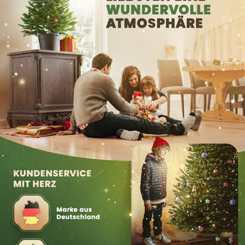 ArtiTree® Künstlicher Weihnachtsbaum - Premium Tanne im Topf     TerraUno