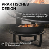 CookKing XXL Viking mit umlaufendem Tragegriff und überkreuzendem Kufengestell für festen Stand