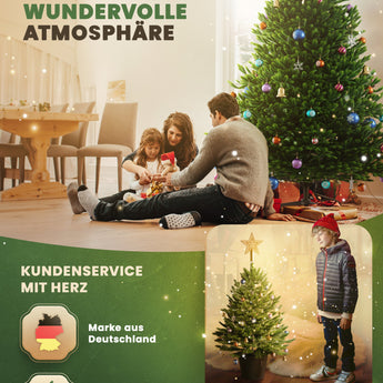 ArtiTree® Künstlicher Weihnachtsbaum - Premium Tanne mit Beleuchtung     TerraUno