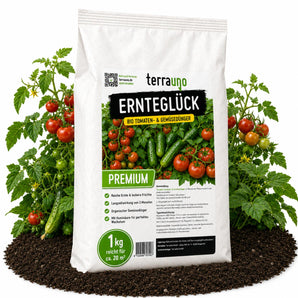 Ernteglück BIO Tomaten- & Gemüsedünger 1 kg von TerraUno – organischer Spezialdünger für reiche Ernte