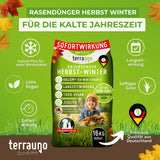 TerraUno - Herbst Rasendünger NPK 7+3+12 - 8kg Beutel Dünger    TerraUno