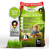 TerraUno - Herbst Rasendünger NPK 7+3+12 - 8kg Beutel Dünger    TerraUno
