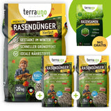 Premium - Herbst Rasendünger Rasendünger 30kg   TerraUno