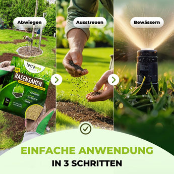 Rasensamen - Nachsaat, Reparatur und Neuanlage Rasensamen TerraUno