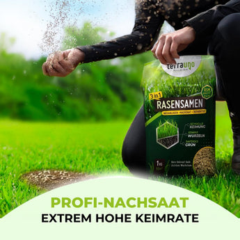 Rasensamen - Nachsaat, Reparatur und Neuanlage Rasensamen TerraUno