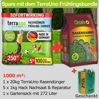 Frühlings- und Sommerbundle für deinen Rasen  1000 m²   TerraUno