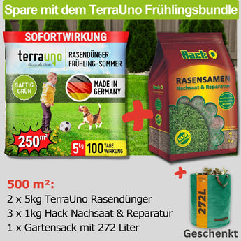 Frühlings- und Sommerbundle für deinen Rasen  500 m²   TerraUno