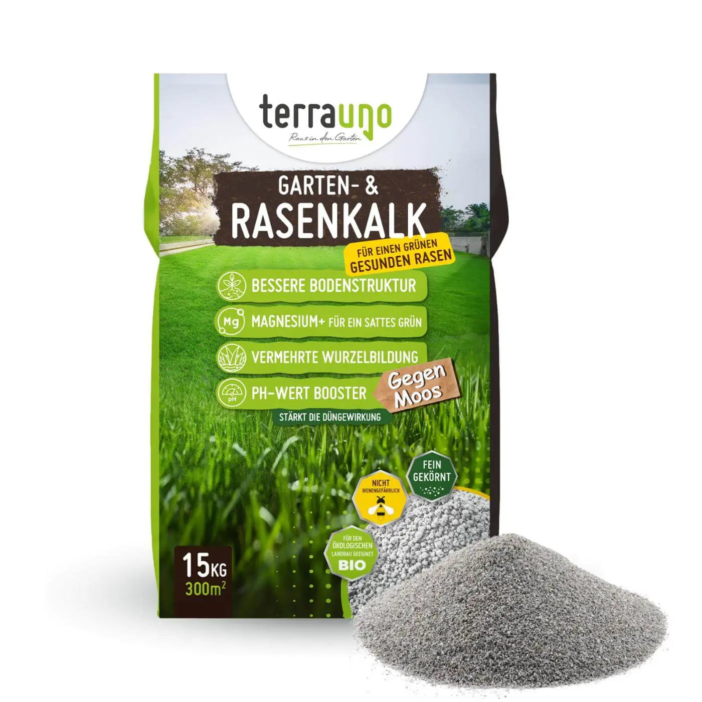 Garten- & Rasenkalk Rasenkalk 30 Kg   TerraUno