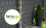 Hart PVC Sichtschutzstreifen für Doppelstabmatten I Made in Germany Sichtschutz    TerraUno