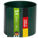 Hart PVC Sichtschutzstreifen für Doppelstabmatten I Made in Germany Sichtschutz Moosgrün (RAL 6005) 1  TerraUno