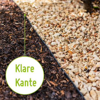 Kunststoff Rasenkante I 120 mm Breit I Made in Germany Rasenkante TerraUno