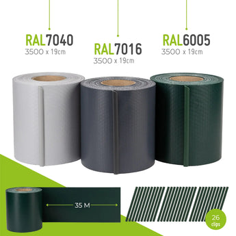 Sichtschutzstreifen (Rolle) aus PVC Sichtschutz    TerraUno