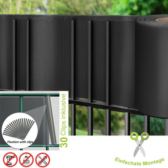 Sichtschutzstreifen (Rolle) aus PVC Sichtschutz    TerraUno