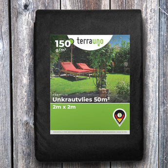 Unkrautvlies - 150 g/m²  2m x 2m   TerraUno