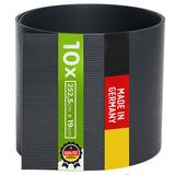 Hart PVC Sichtschutzstreifen für Doppelstabmatten I Made in Germany Sichtschutz Anthrazit (RAL 7016) 10  TerraUno
