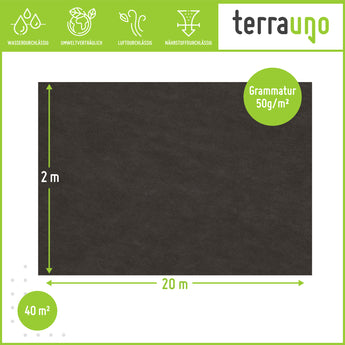 Unkrautvlies - 150 g/m²     TerraUno